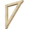 Ekena Millwork Traditional Slat Rough Sawn Bracket, Douglas Fir, 4"W x 40"D x 44"H BKT04X40X44TRA06RDF - alternate 1